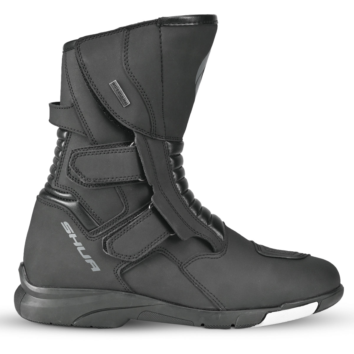 SHUA Tour Master Men's Motorcycle Touring Boots Black