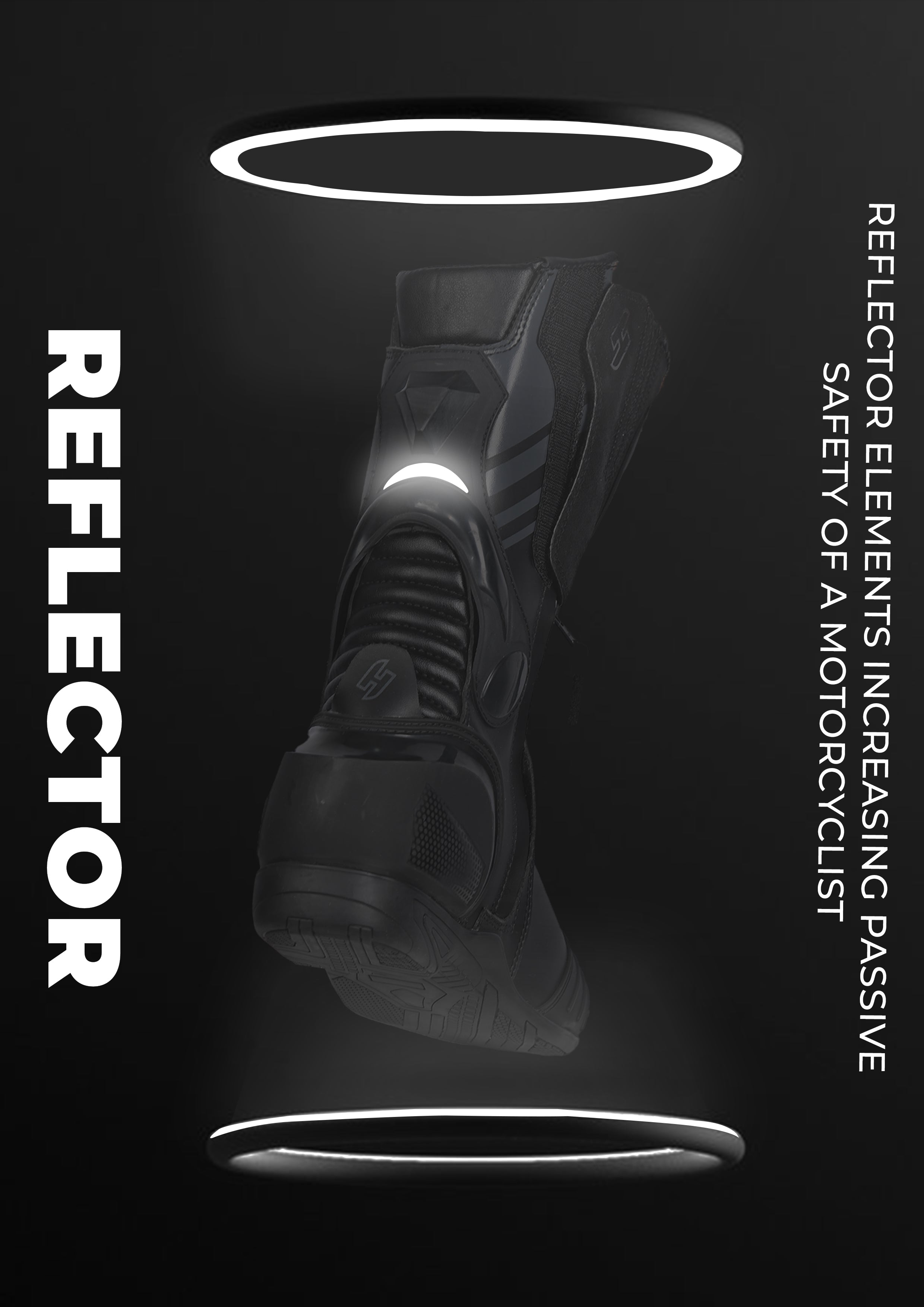 SHUA Super Tech Lady Motorcycle Racing Leather Boots Black Pink