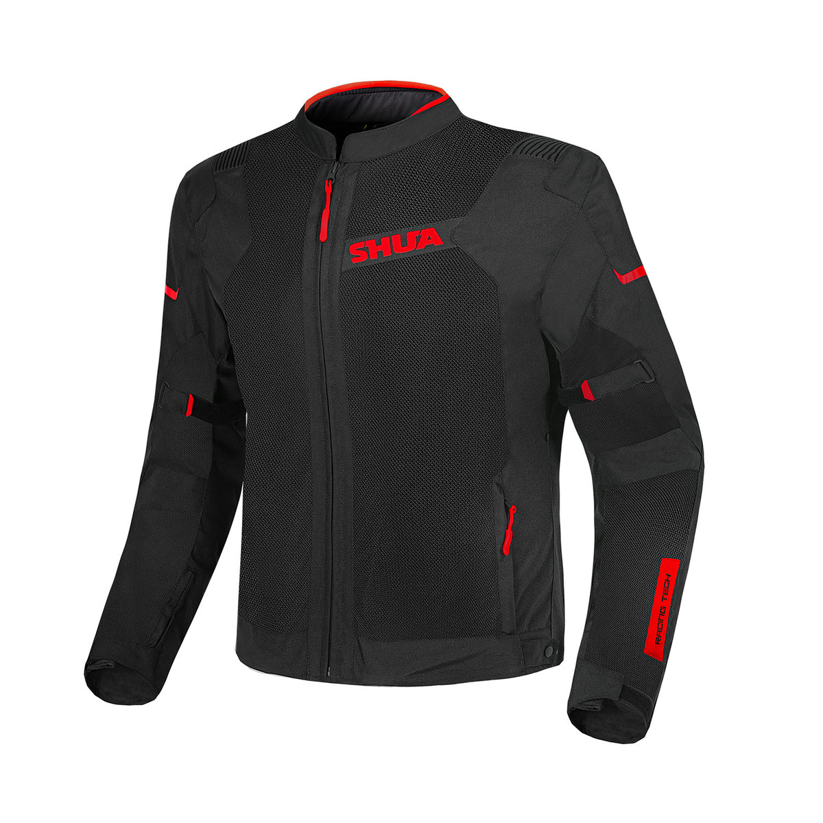 SHUA Gravity Mesh LITE Summer Motorcycle Jacket Black Red