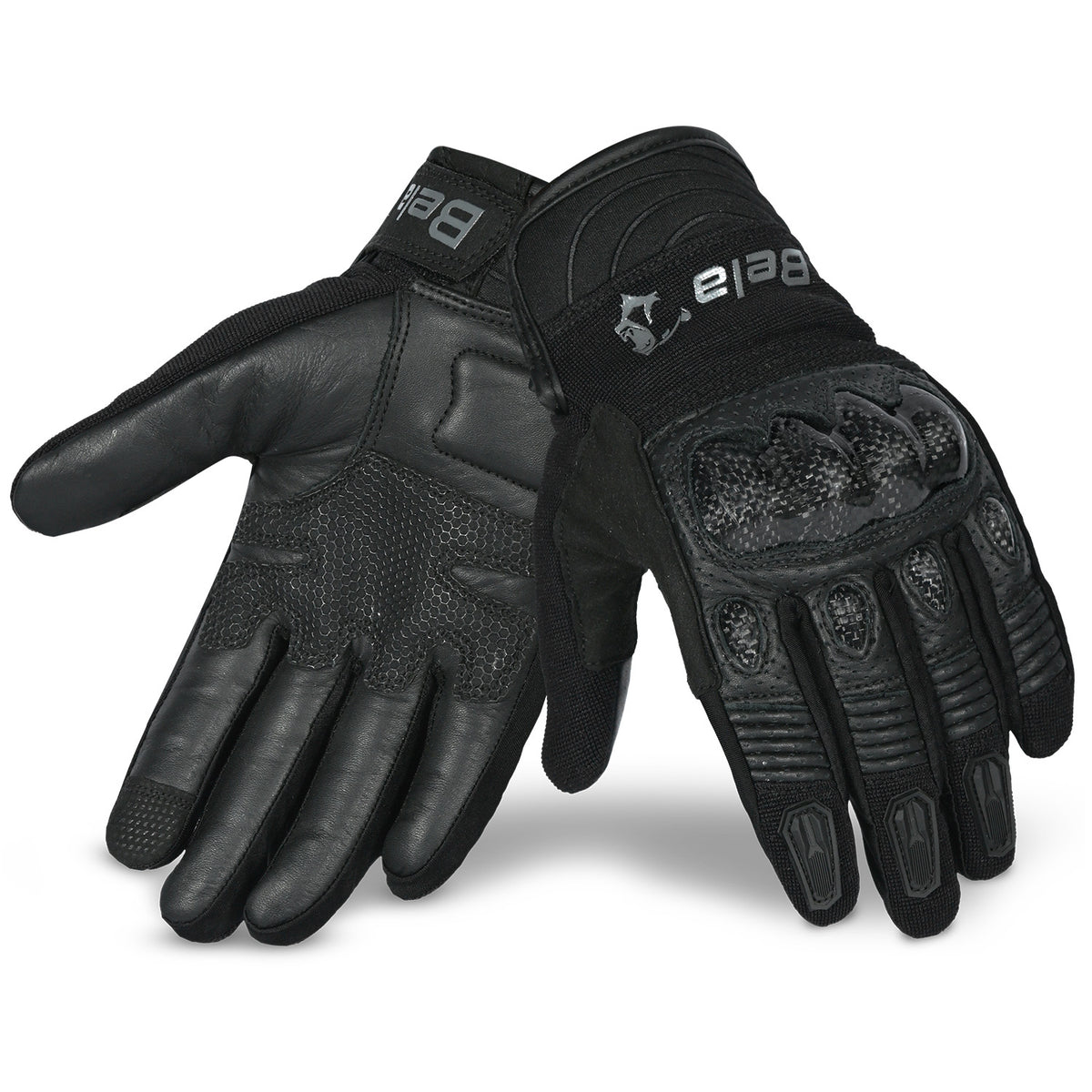 Bela Bomber Motorbike Gloves - Black
