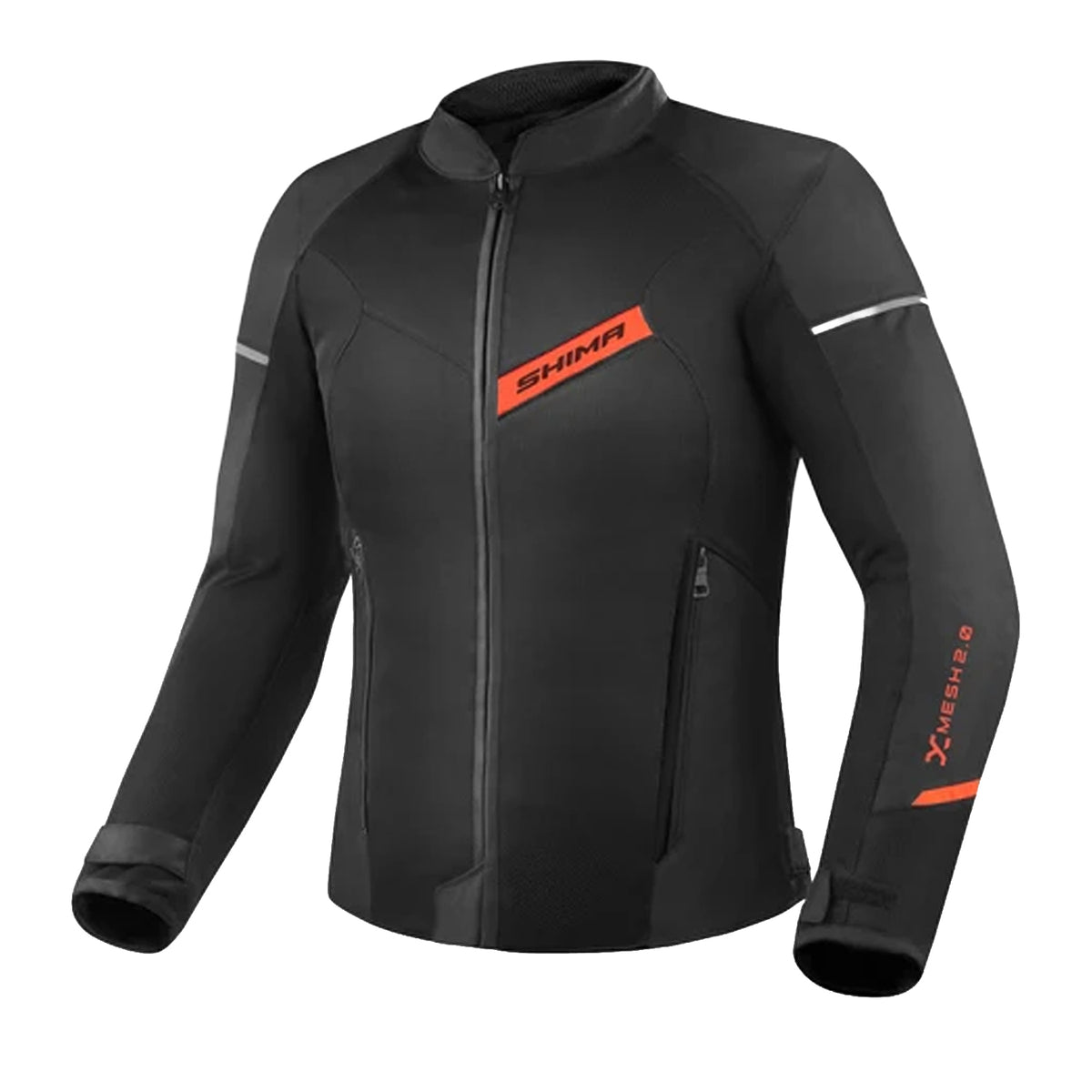 SHIMA X-MESH 2.0 MAN MOTORCYCLE TEXTILE JACKET BLACK RED