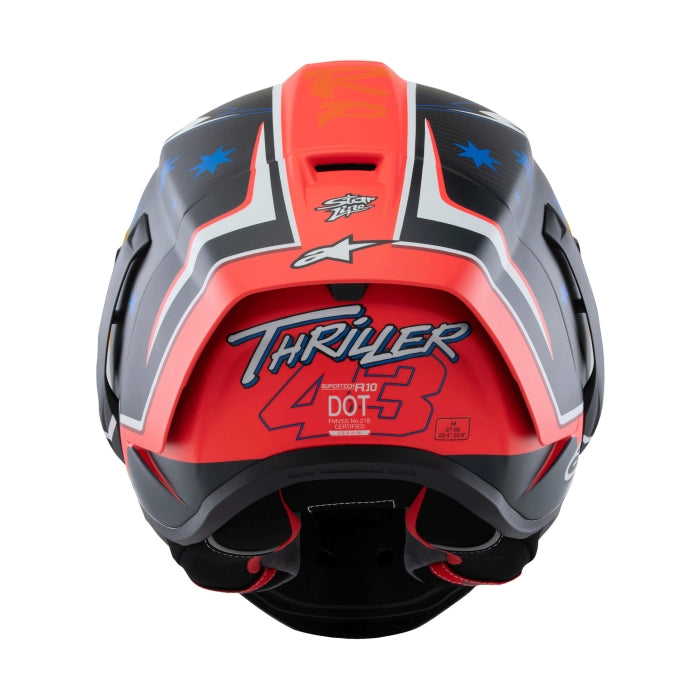 Alpinestars Supertech R10 Miller Carbon Motorcycle Racing  Helmet Red Matt