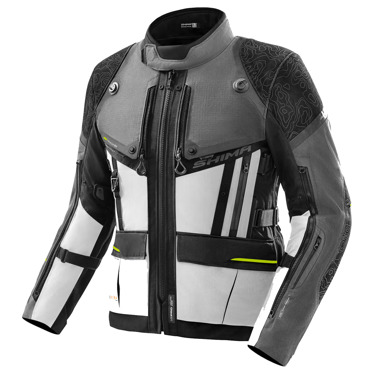 SHIMA TRACKER MEN MOTORCYCLE TOURING JACKET DARK GREY