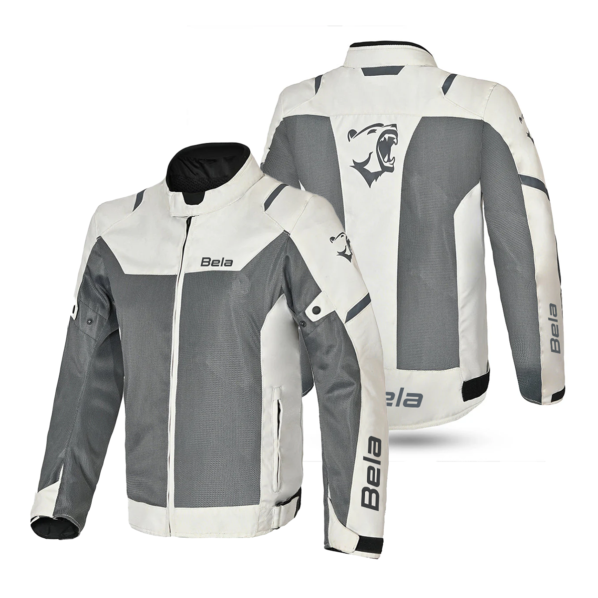 BELA Mesh Pro Man  Summer Motorcycle Jacket Grey Ice