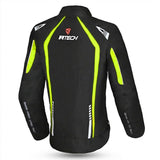R-TECH MARSHAL LADY MOTORCYCLE JACKET BLACK/FLUOR YELLOW