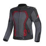 BELA ARTREX AIR 2.0 MOTORCYCLE JACKET BLACK GREY RED