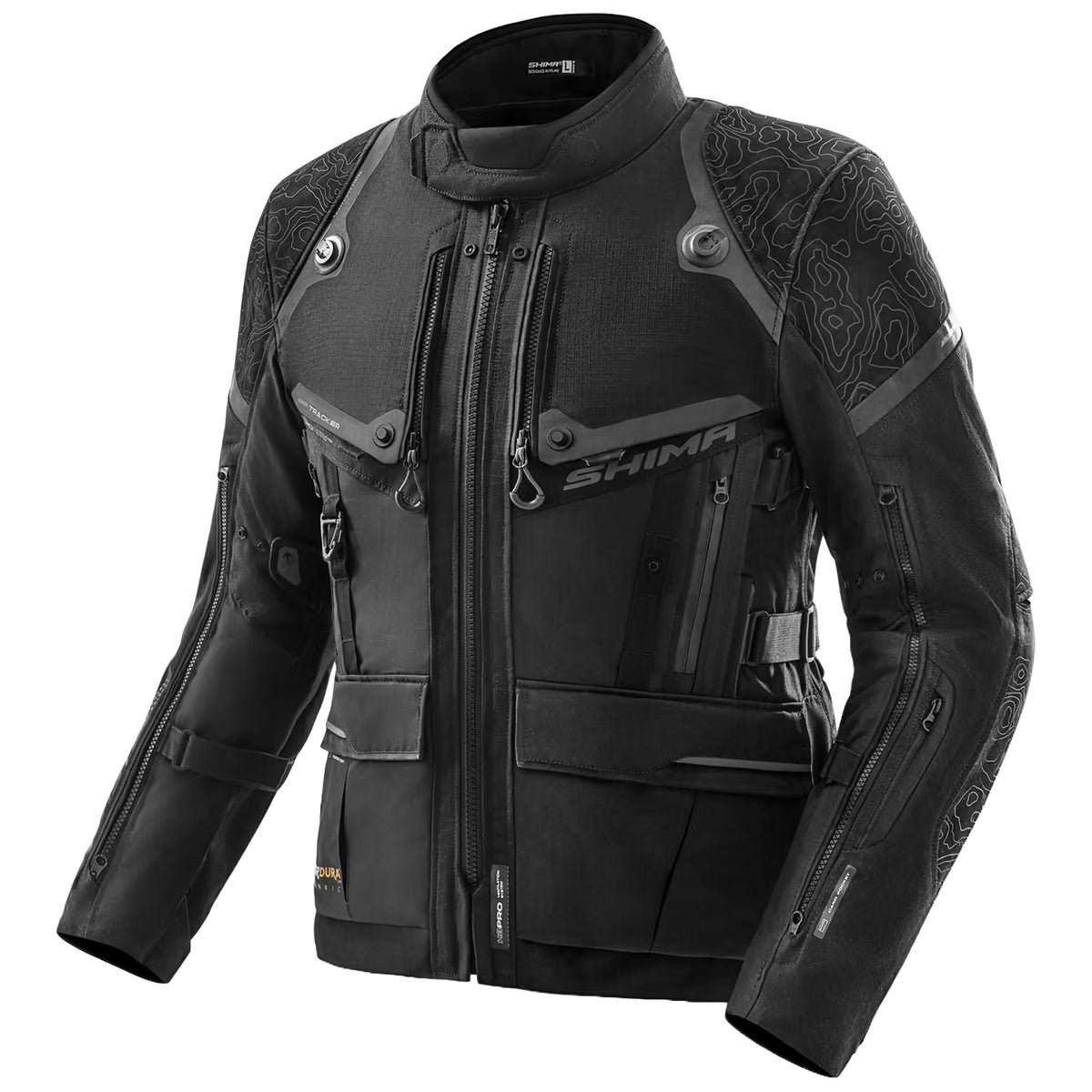 SHIMA TRACKER MEN MOTORCYCLE TOURING JACKET BLACK
