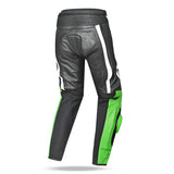 BELA X-Race Men Motorcycle Leather Pant Black White Green