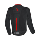 SHUA Gravity Mesh LITE Summer Motorcycle Jacket Black Red