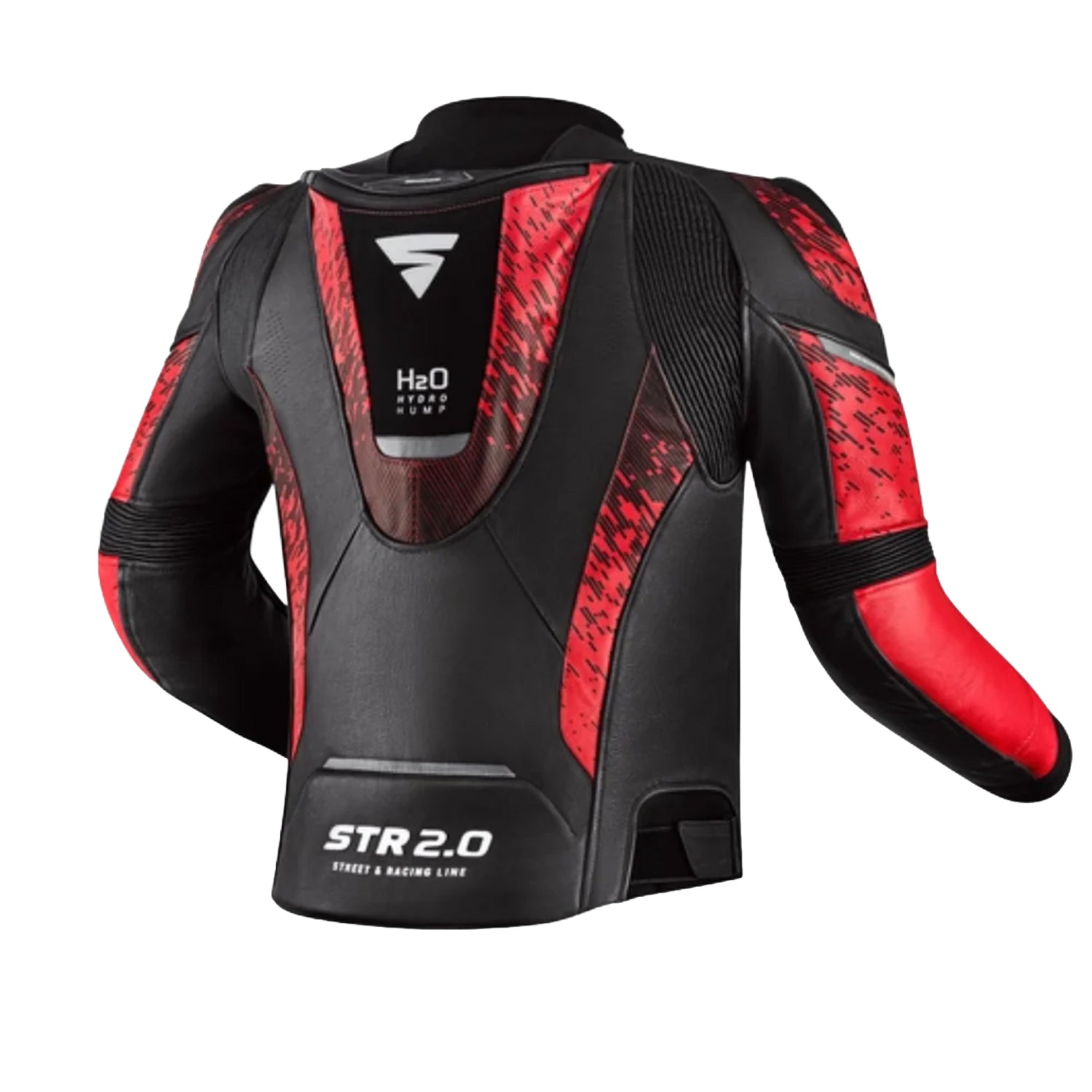SHIMA STR 2.0 MOTORCYCLE LEATHER JACKET BRIGHT RED