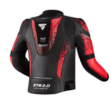 SHIMA STR 2.0 MOTORCYCLE LEATHER JACKET BRIGHT RED