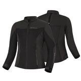 SHIMA OPENAIR LADY MOTORCYCLE JACKET BLACK
