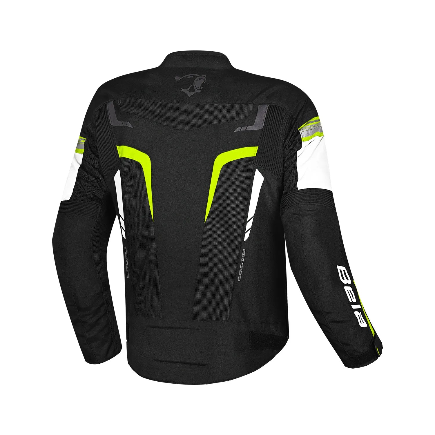 Bela Sprinter Men Motorcycle Textile Jacket Black/Yellow Fluro