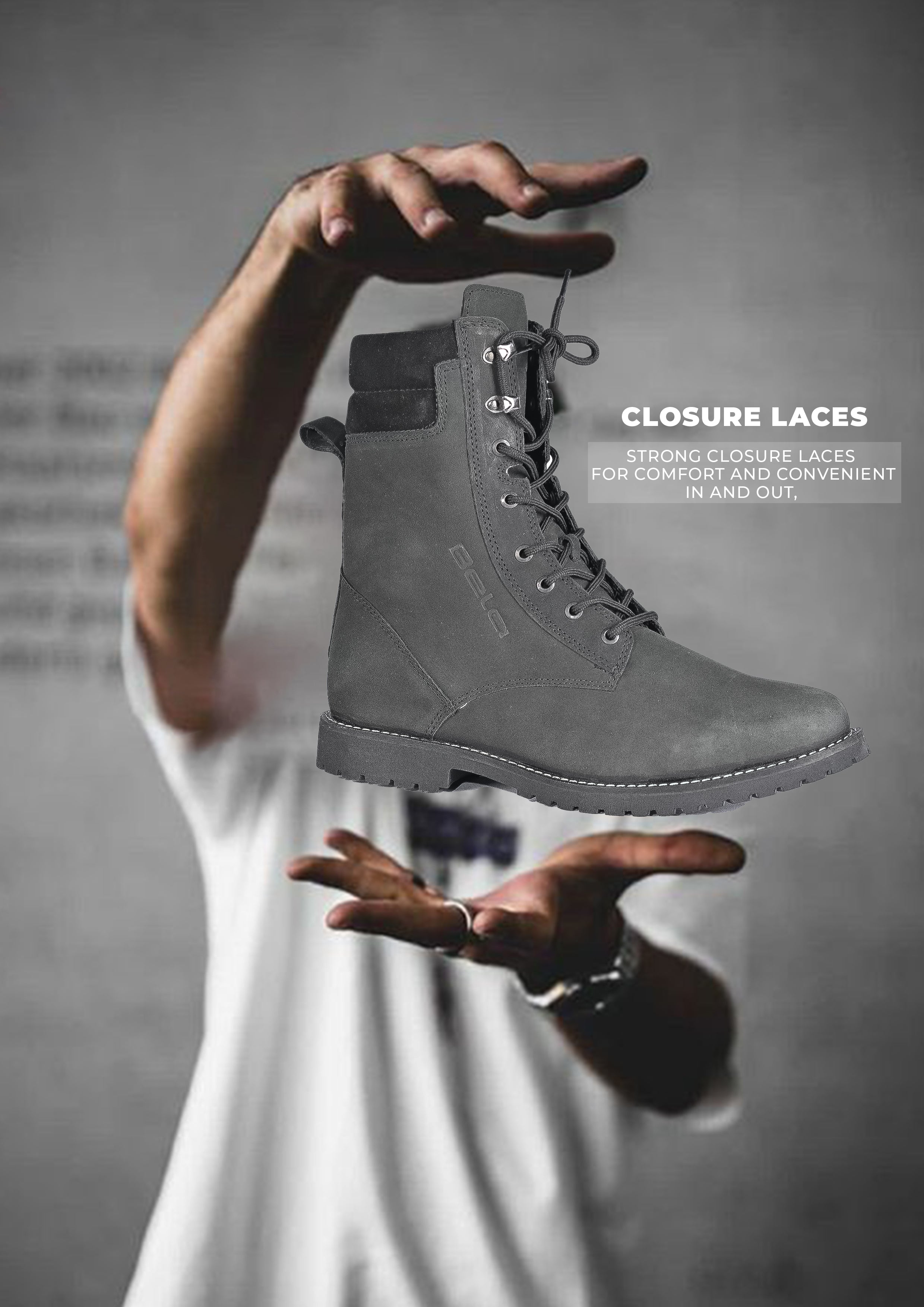 BELA Legacy Touring Motorcycle Leather Boots Brown