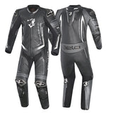 BELA Beast 1 PC Motorcycle Leathers Black/Dark Grey/White