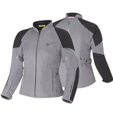 SHIMA JET LADY MOTORCYCLE WATERPOOF MESH JACKET GREY
