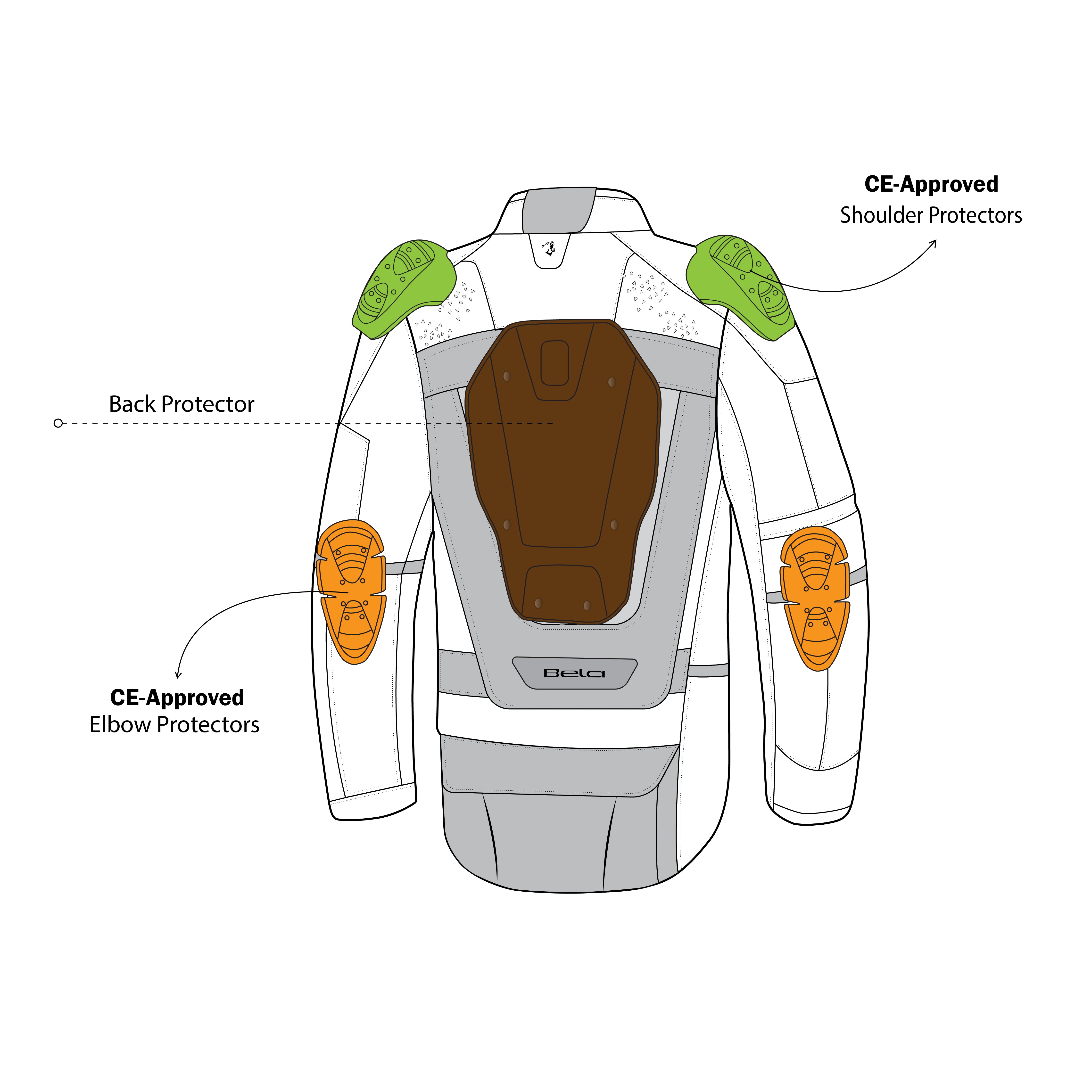 BELA Crossroad Extreme Motorcycle Riding Winter Jacket