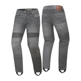 R-TECH VALENCIA MEN MOTORCYCLE DENIM JEANS 30L BLACK SPRAY