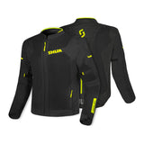 SHUA Gravity Mesh LITE Summer Motorcycle Jacket Black Yellow