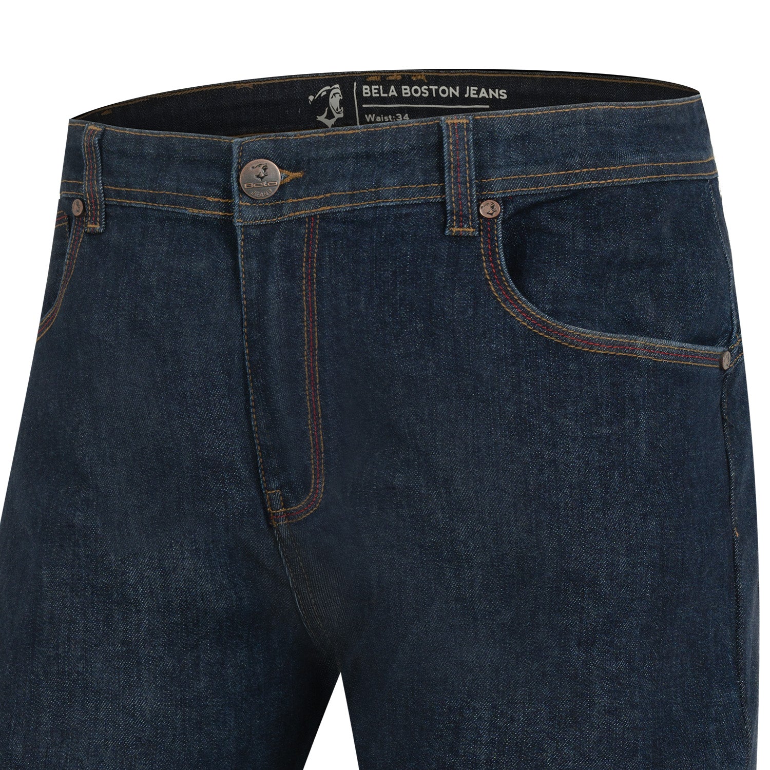 BELA BOSTON MEN MOTORCYCLE JEANS 30L CE BLUE