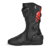 SHUA Super Tech Motorcycle Racing Leather Boots Black Red