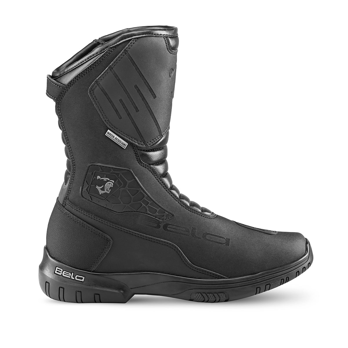 BELA Gladiator Touring Motorcycle Leather Boots Black/Grey