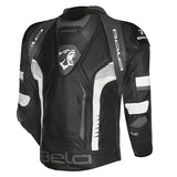 BELA X-Race Motorcycle Racing Leather Jacket Black/White/Anthracite