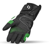 SHUA RANGER PRO MOTORCYCLE RACING GLOVES BLACK WHITE GREEN