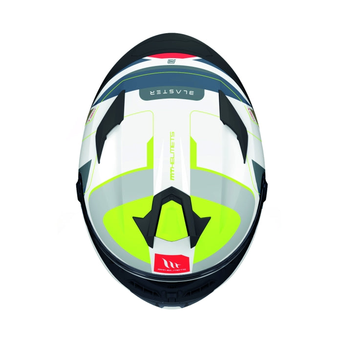 MT Targo S Blaster Touring Motorcycle Full Face Helmet Fluo Blue