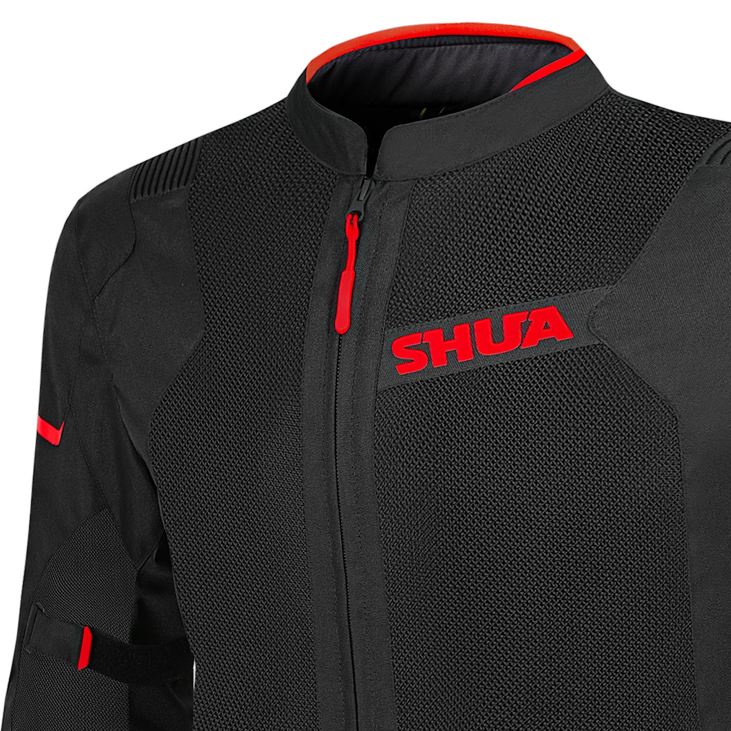 SHUA Gravity Mesh LITE Summer Motorcycle Jacket Black Red