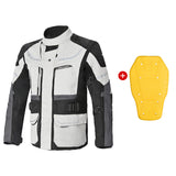 BELA TRANSFORMER 3IN1 MEN MOTORCYCLE TEXTILE JACKET ICE GREY BLACK