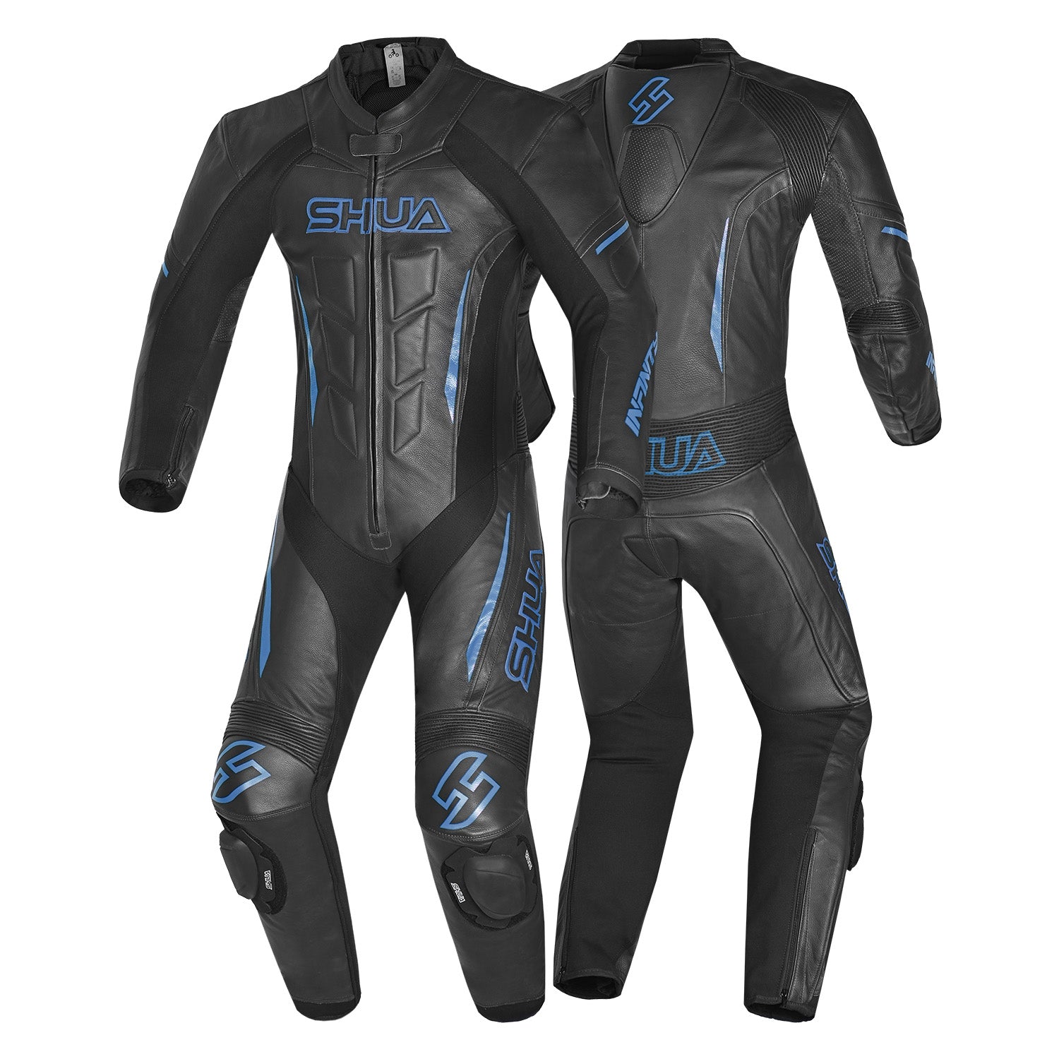 SHUA Infinity 2.0 1 PC Motorcycle Racing Leather Suit Black Blue