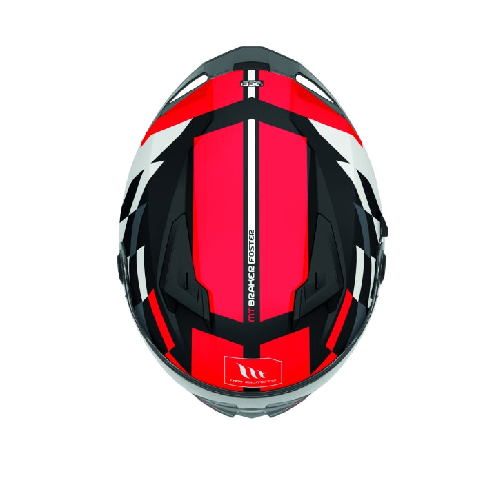 MT BRAKER FOSTER FULL FACE MOTORCYCLE HELMETS RED