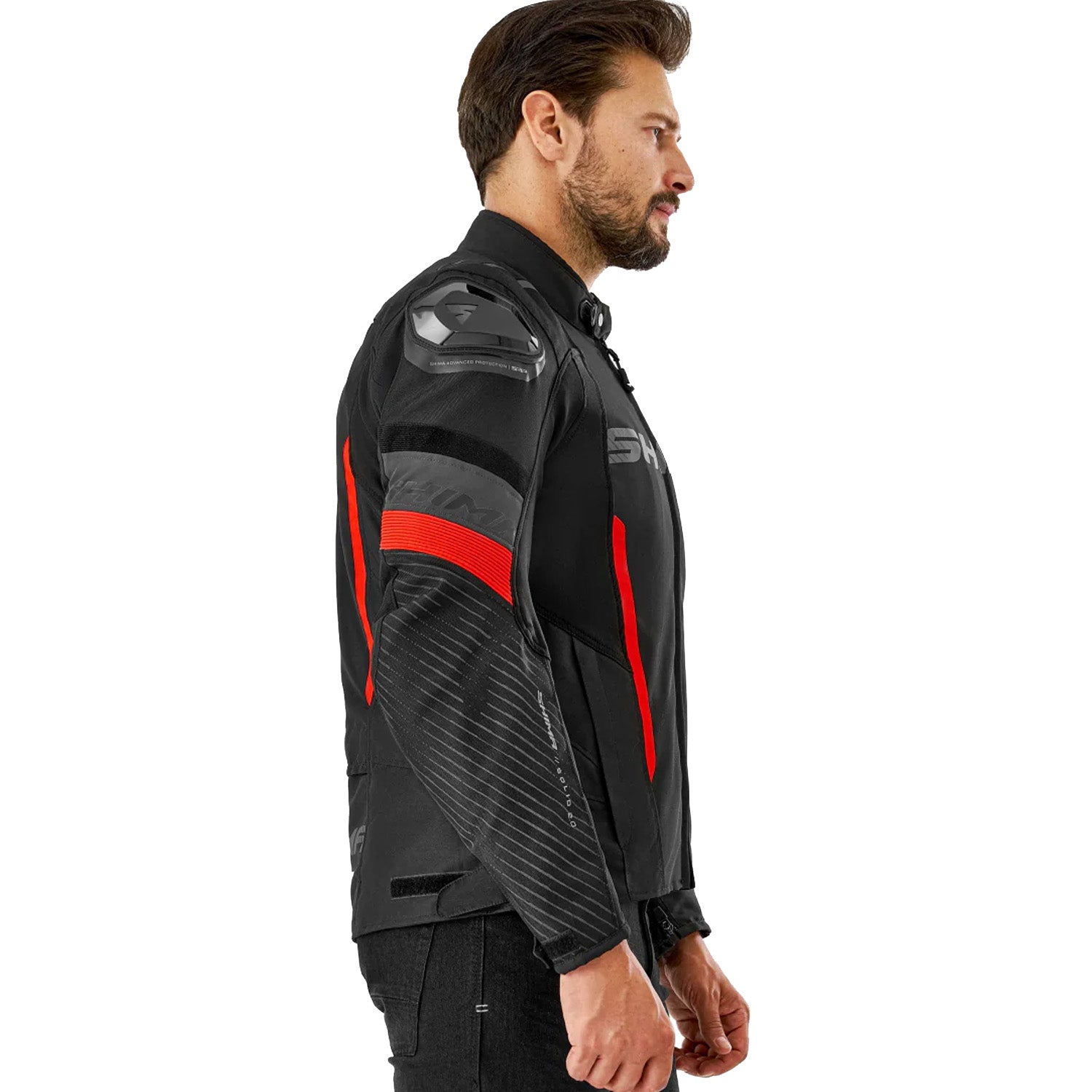 SHIMA SOLID 2.0 MEN'S MOTORCYCLE TEXTILE JACKET RED