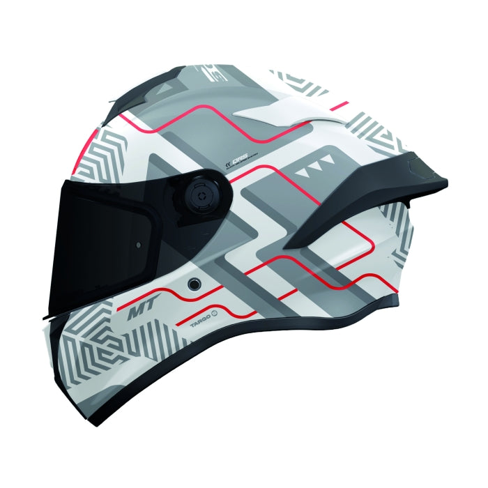 MT Targo S Brik Sports Motorcycle Full Face Helmet White