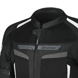 BELA Sprinter Textile Motorbike Jacket Black/White/Grey