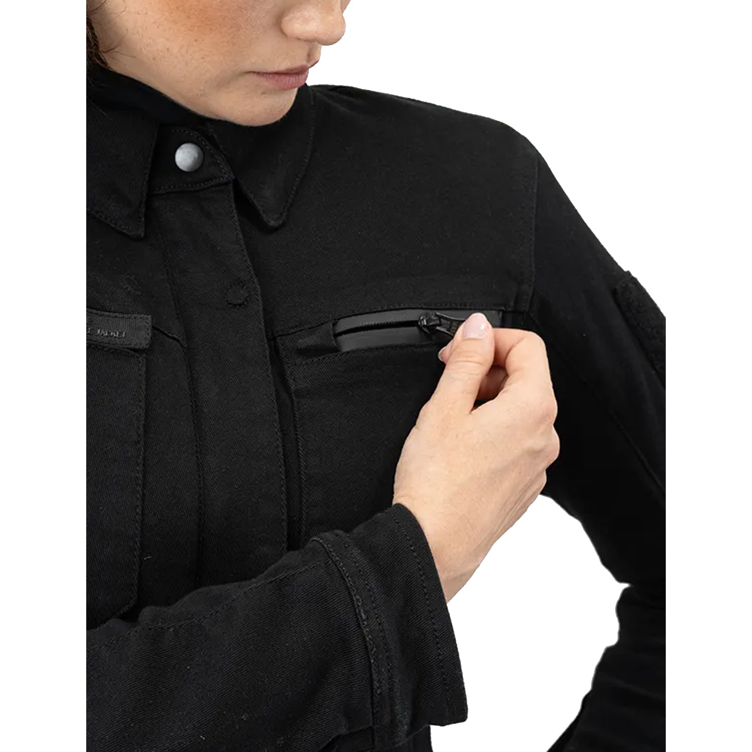 SHIMA GIRO LADY MOTORCYCLE JACKET BLACK