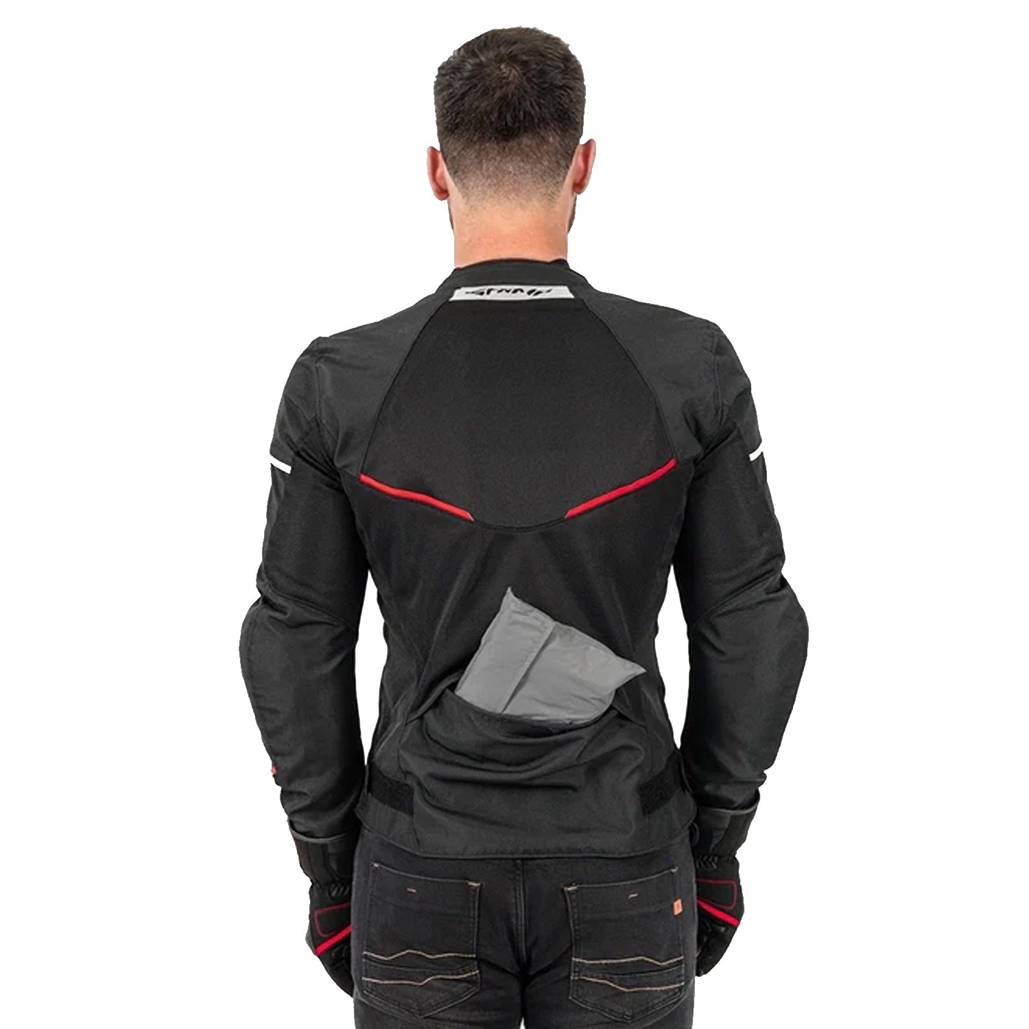 SHIMA X-MESH 2.0 MAN MOTORCYCLE TEXTILE JACKET BLACK RED