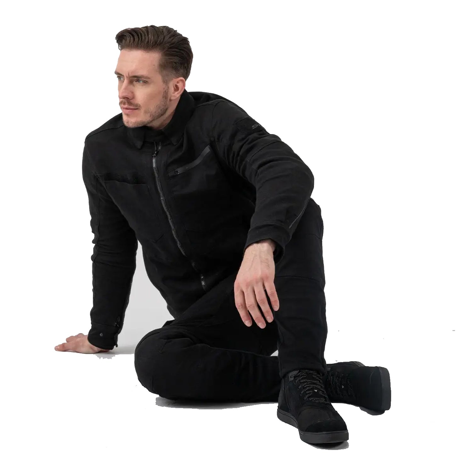SHIMA GIRO MEN'S MOTORCYCLE JACKET BLACK