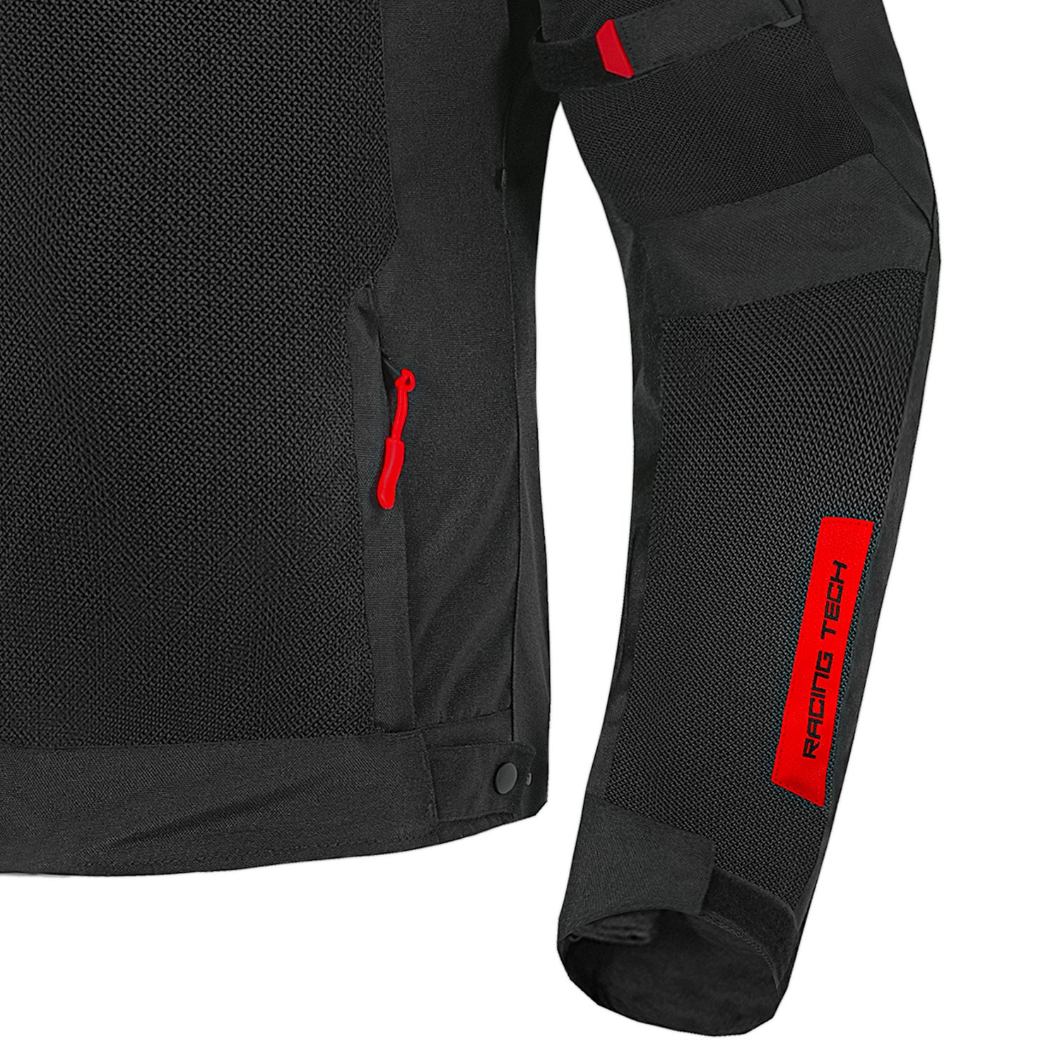 SHUA Gravity Mesh LITE Summer Motorcycle Jacket Black Red