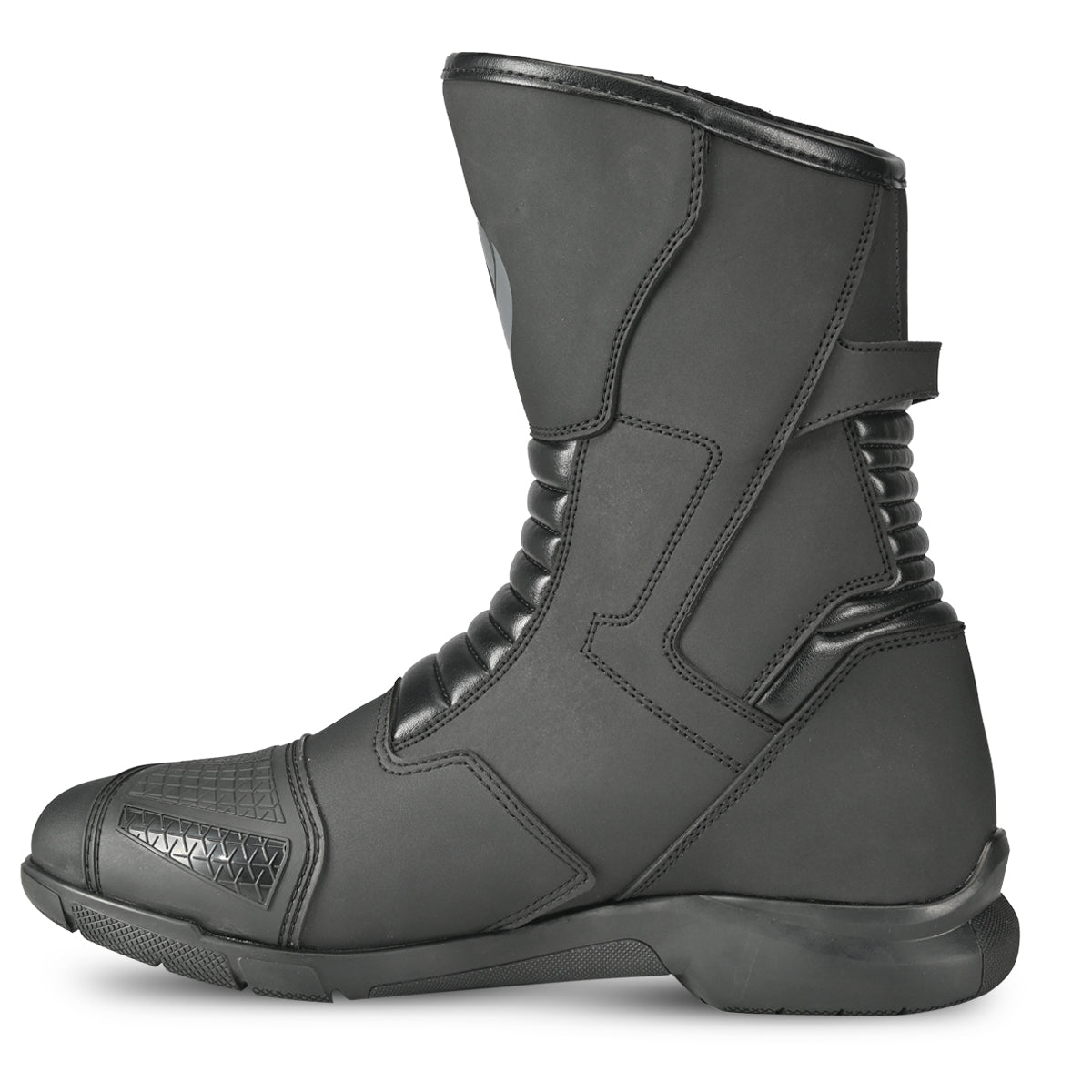 SHUA Tour Master Men's Motorcycle Touring Boots Black