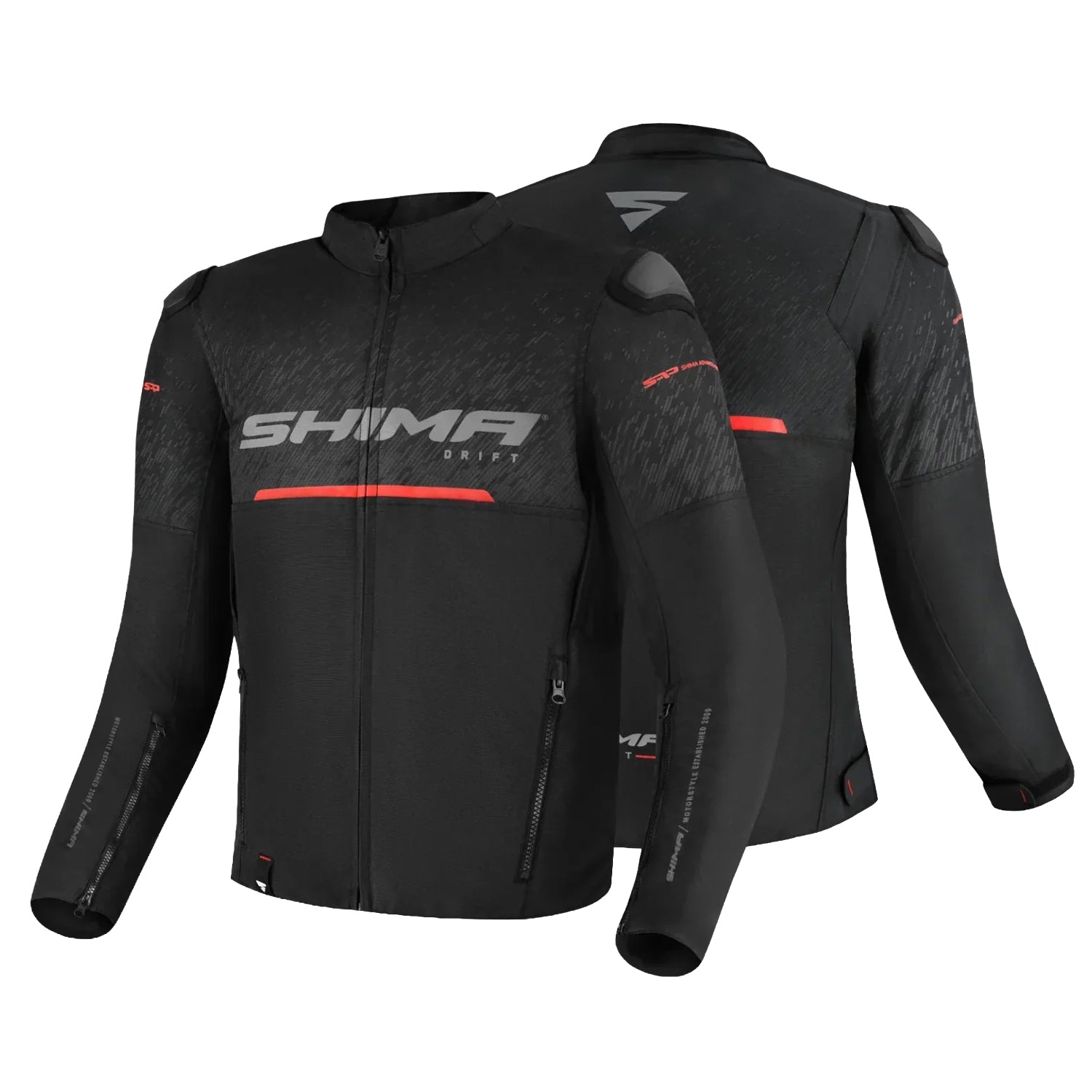 SHIMA DRIFT MEN MOTORCYCLE JACKET BLACK