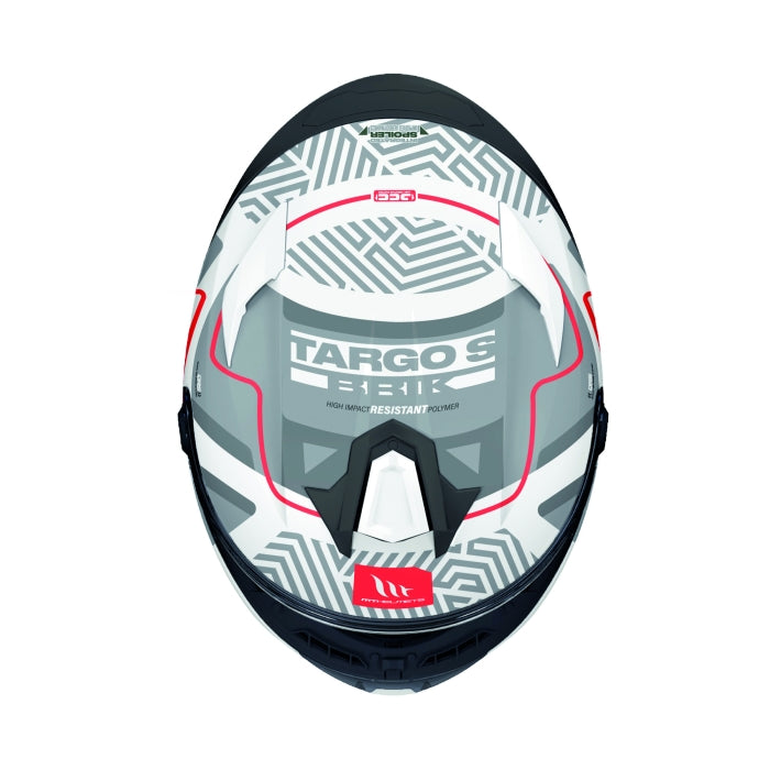 MT Targo S Brik Sports Motorcycle Full Face Helmet White