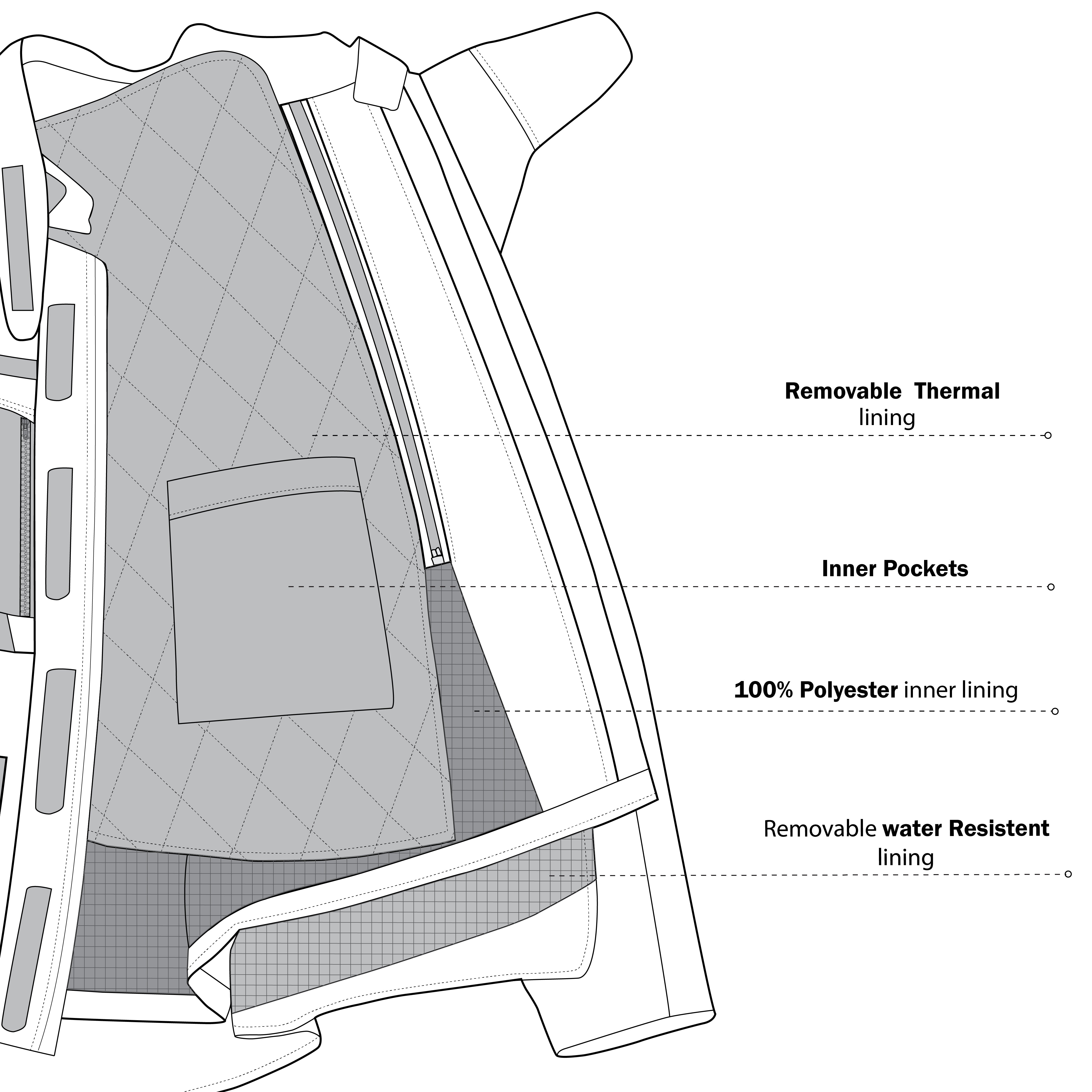 BELA Crossroad Extreme Motorcycle Riding Winter Jacket