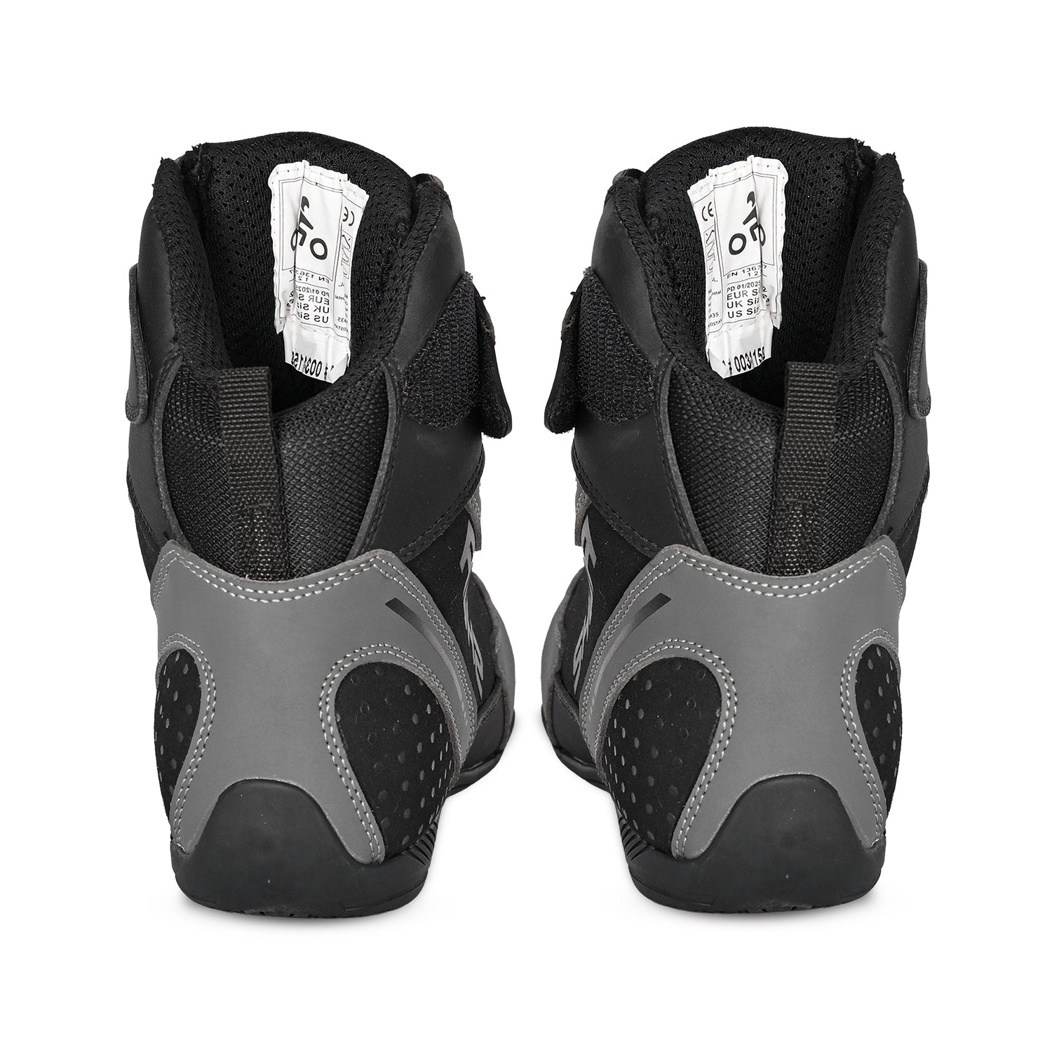 SHUA PULSE URBAN MOTORCYCLE BOOTS BLACK GREY