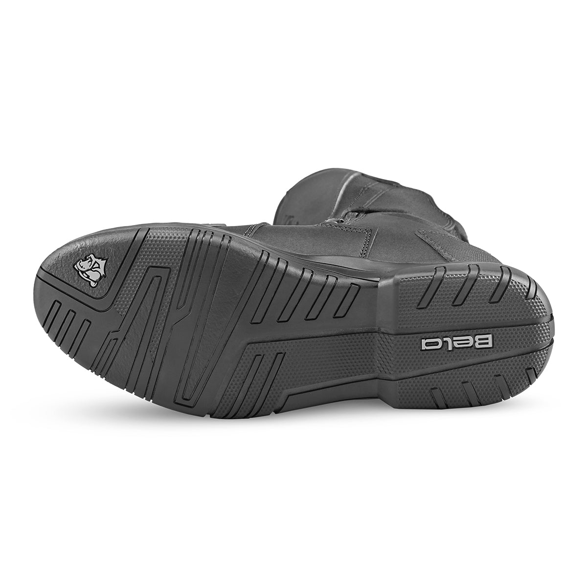 BELA Gladiator Touring Motorcycle Leather Boots Black/Grey