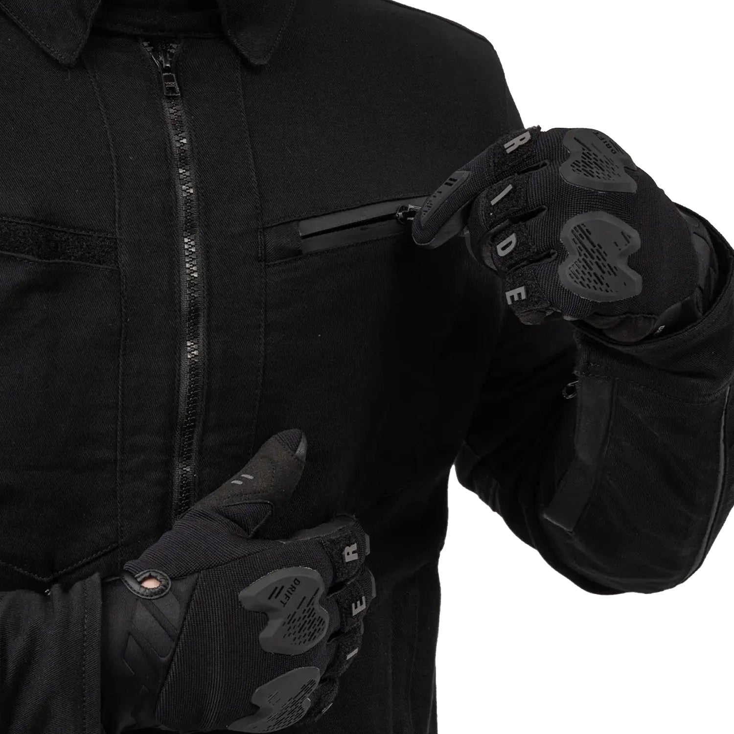 SHIMA GIRO MEN'S MOTORCYCLE JACKET BLACK