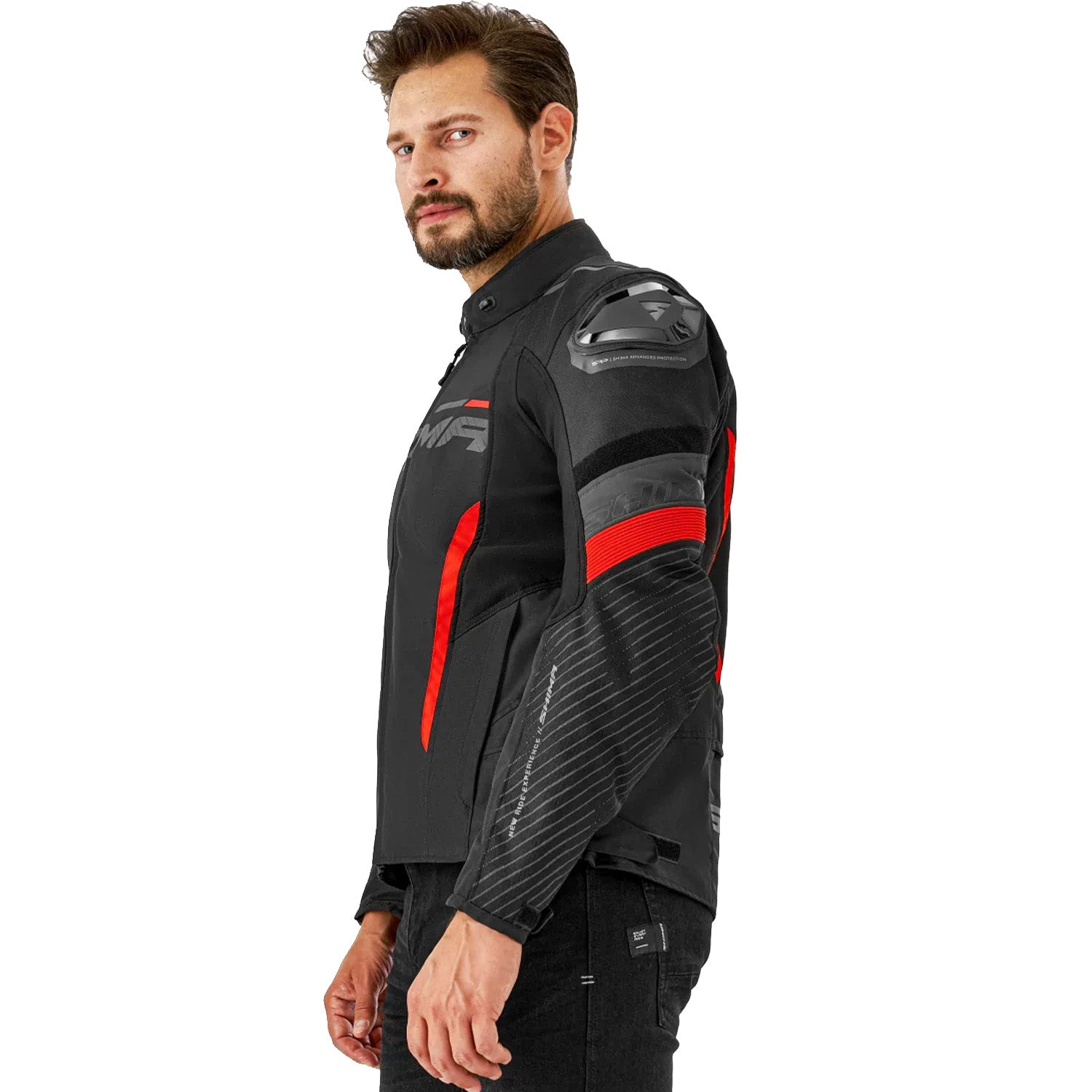 SHIMA SOLID 2.0 MEN'S MOTORCYCLE TEXTILE JACKET RED