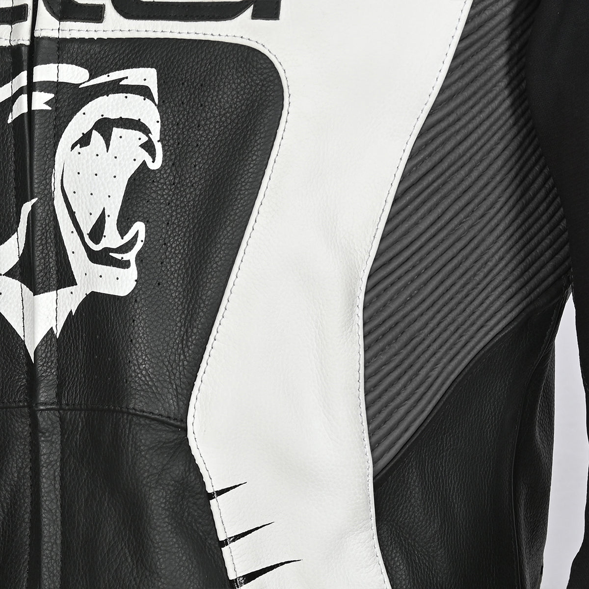 BELA X-Race Motorcycle Racing Leather Jacket Black/White/Anthracite