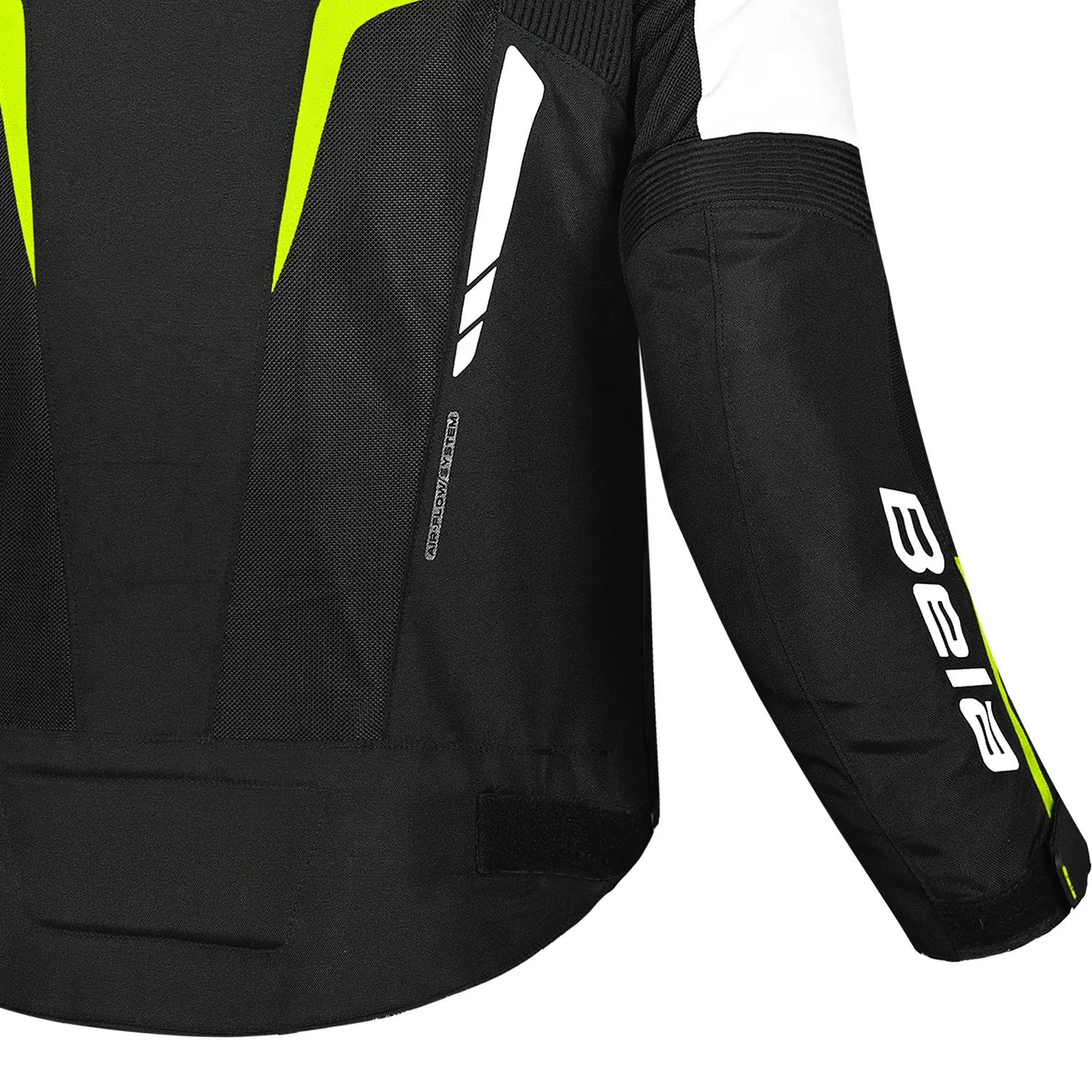 Bela Sprinter Men Motorcycle Textile Jacket Black/Yellow Fluro